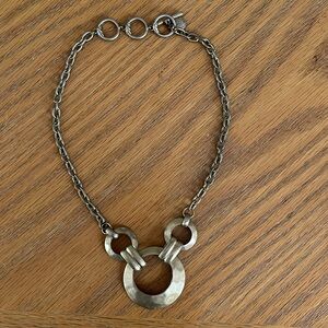 BURNISHED GOLD TONE NECKLACE